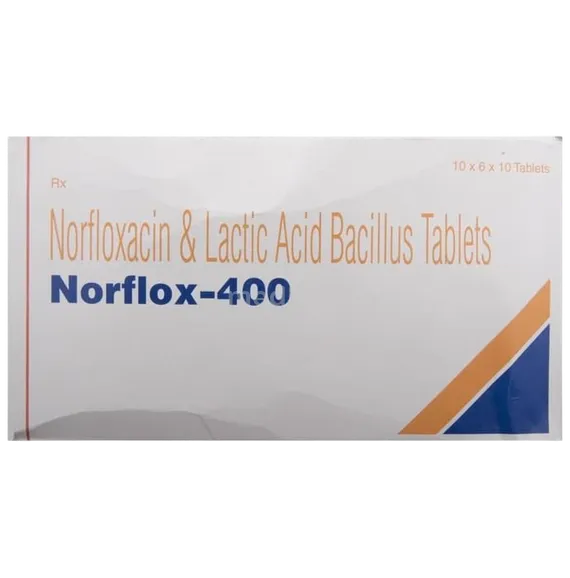 norflox 400mg tablet 10's